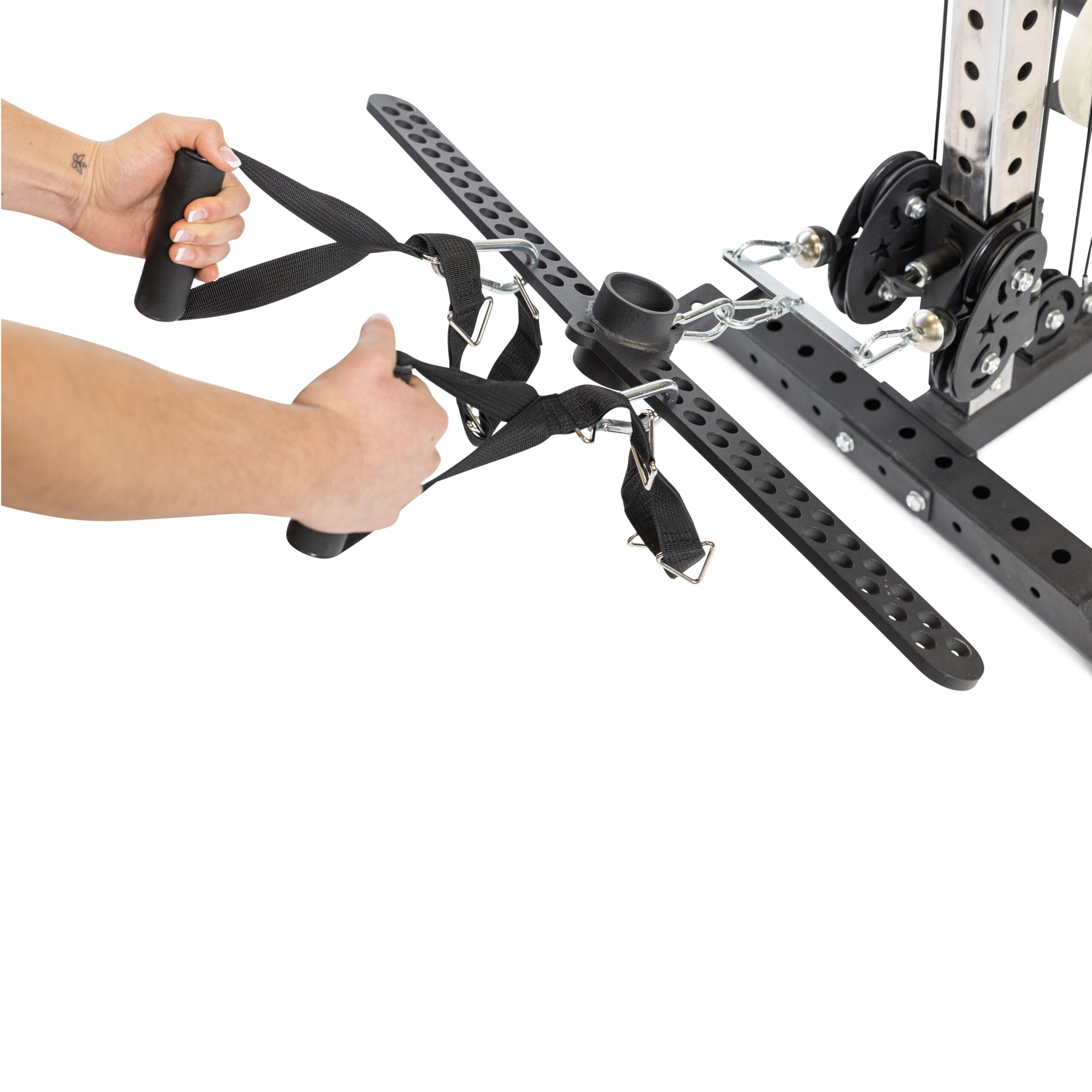 30 D-Handle Bar Cable Attachment with Carabiners - Image 3