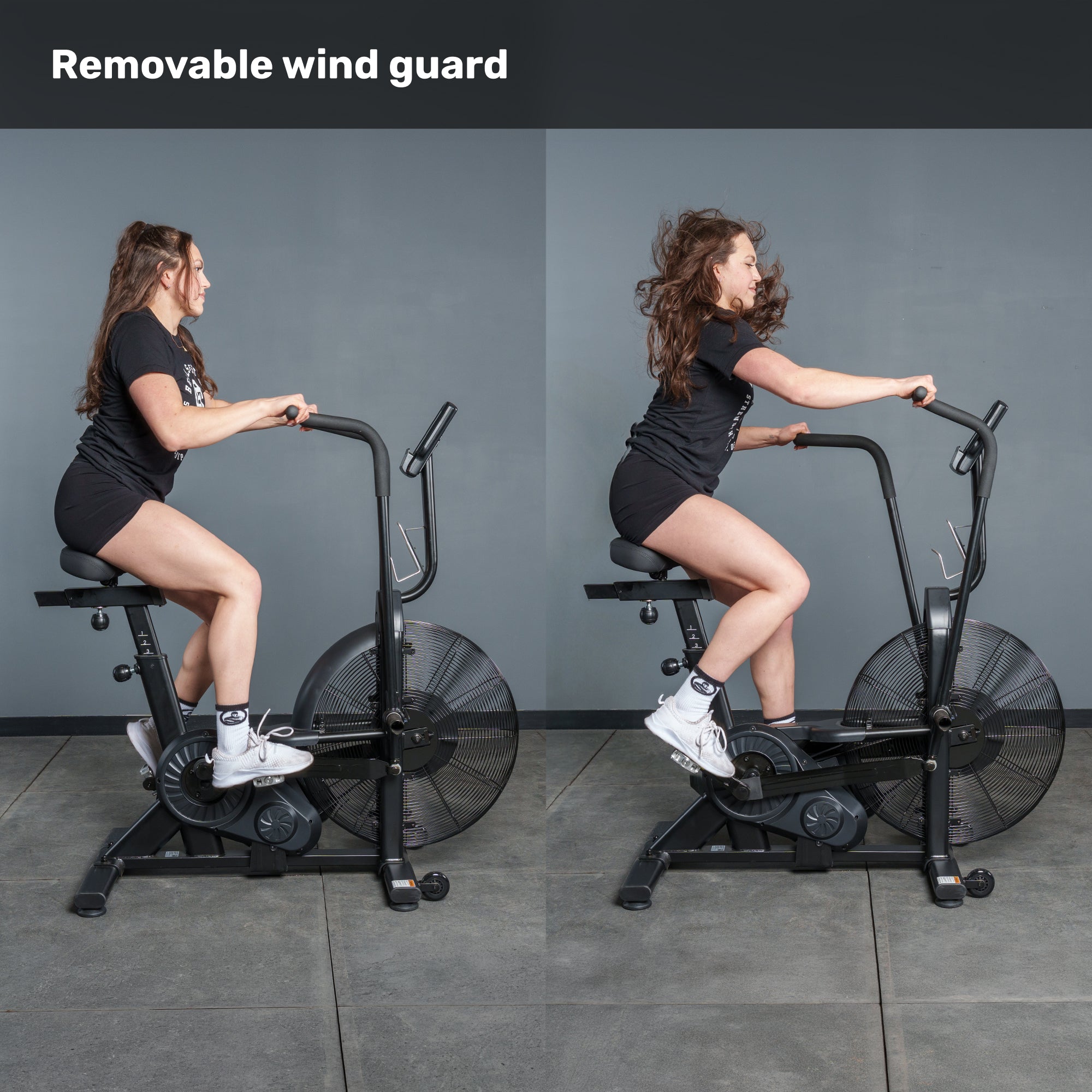 Residential Air Bike with Wind Guard - Image 3