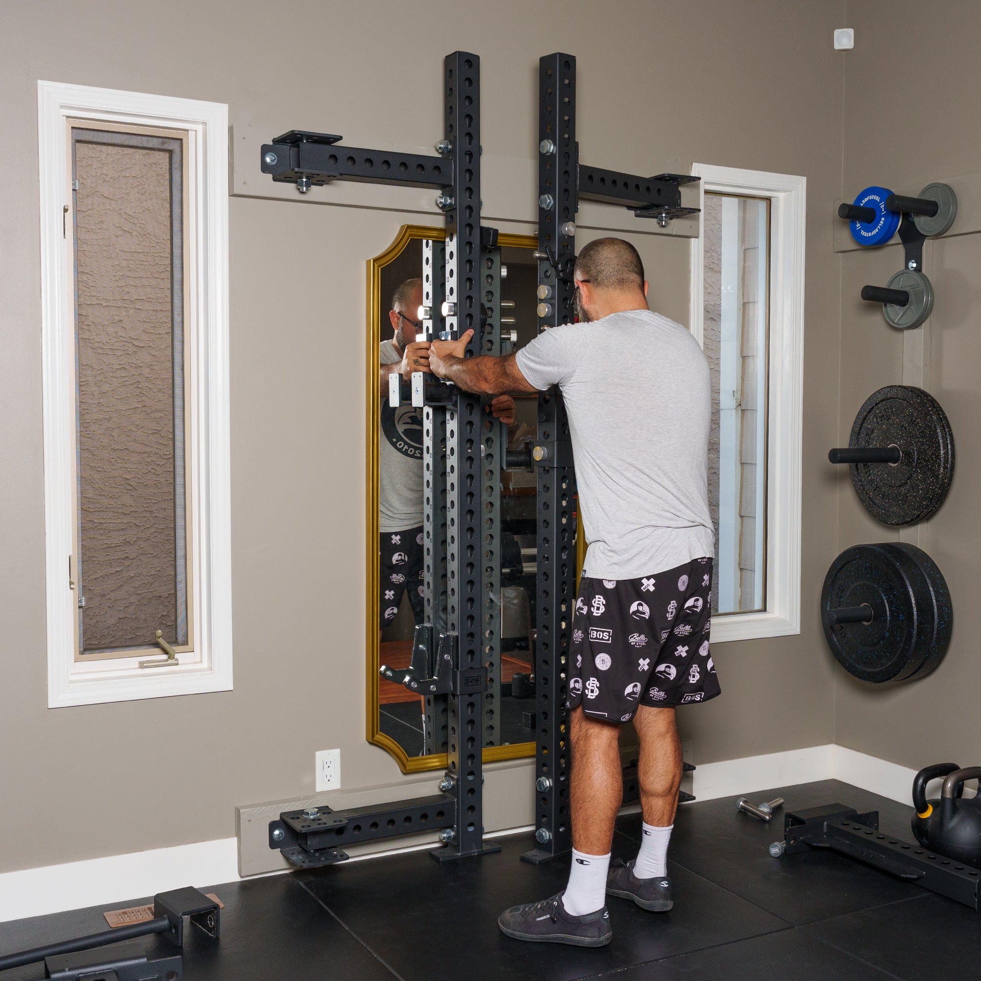 Manticore Folding Half Rack - Prebuilt (3" x 3", 1" Holes)
