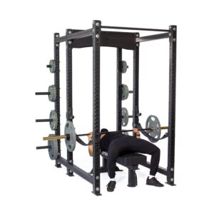 Alternative view of Hydra Six Post Power Rack - Prebuilt (3" x 3", ⅝" Holes)